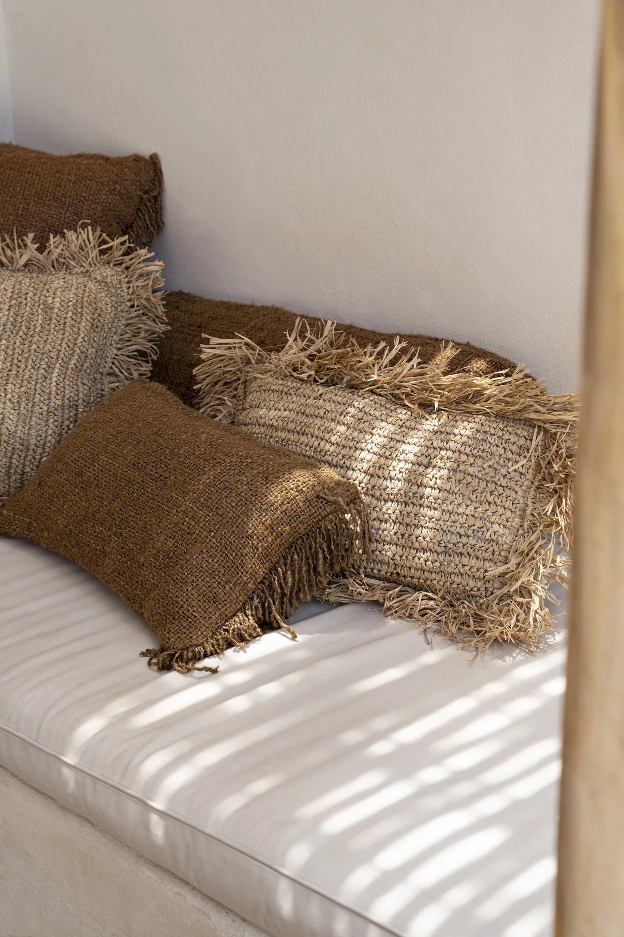 The Raffia Cushion Cover - Natural - 30x50