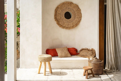 The Raffia Cushion Cover - Natural - 30x50