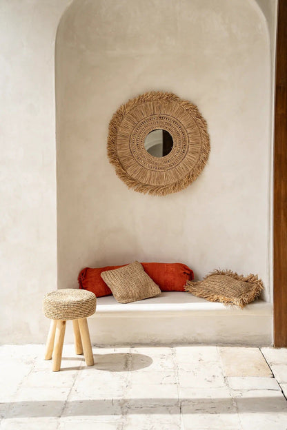 The Raffia Cushion Cover - Natural - 30x50