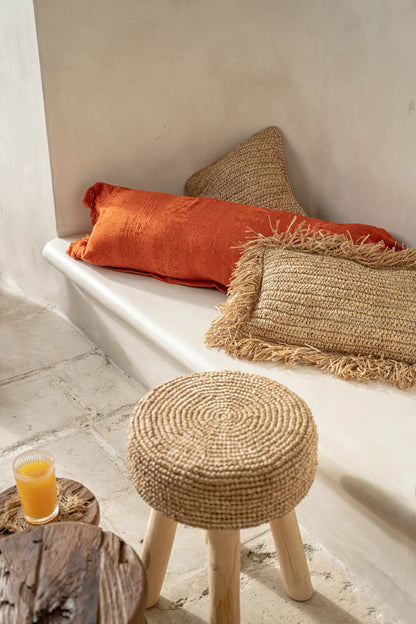 The Raffia Cushion Cover - Natural - 30x50