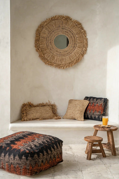 The Raffia Cushion Cover - Natural - 30x50