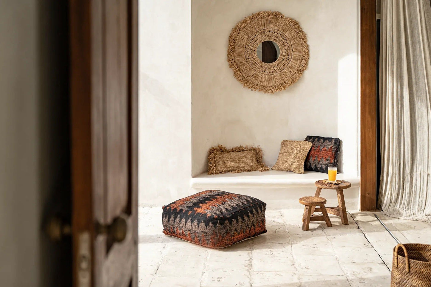 The Raffia Cushion Cover - Natural - 30x50