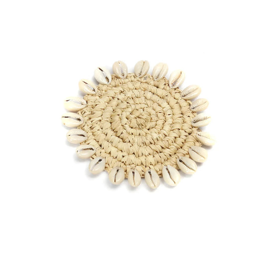Posavasos The Raffia Shell - Natural