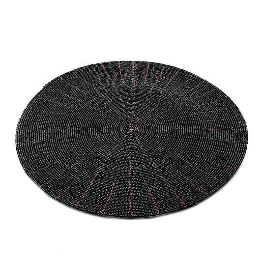 The Beaded Placemat - Black