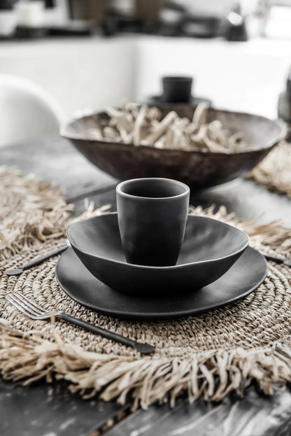 The Fringe Raffia Placemat Round - Natural