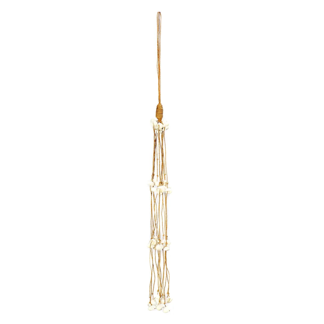 The Long Shell Tassel - White