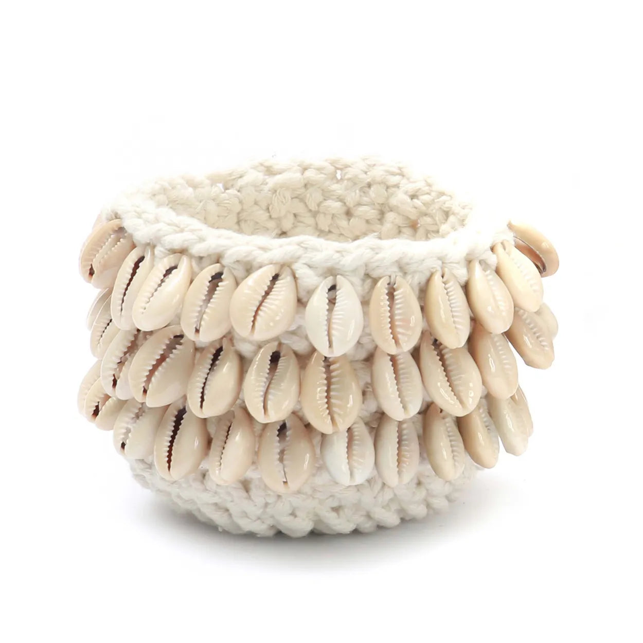 Portavelas The Cowrie Macrame - Natural S