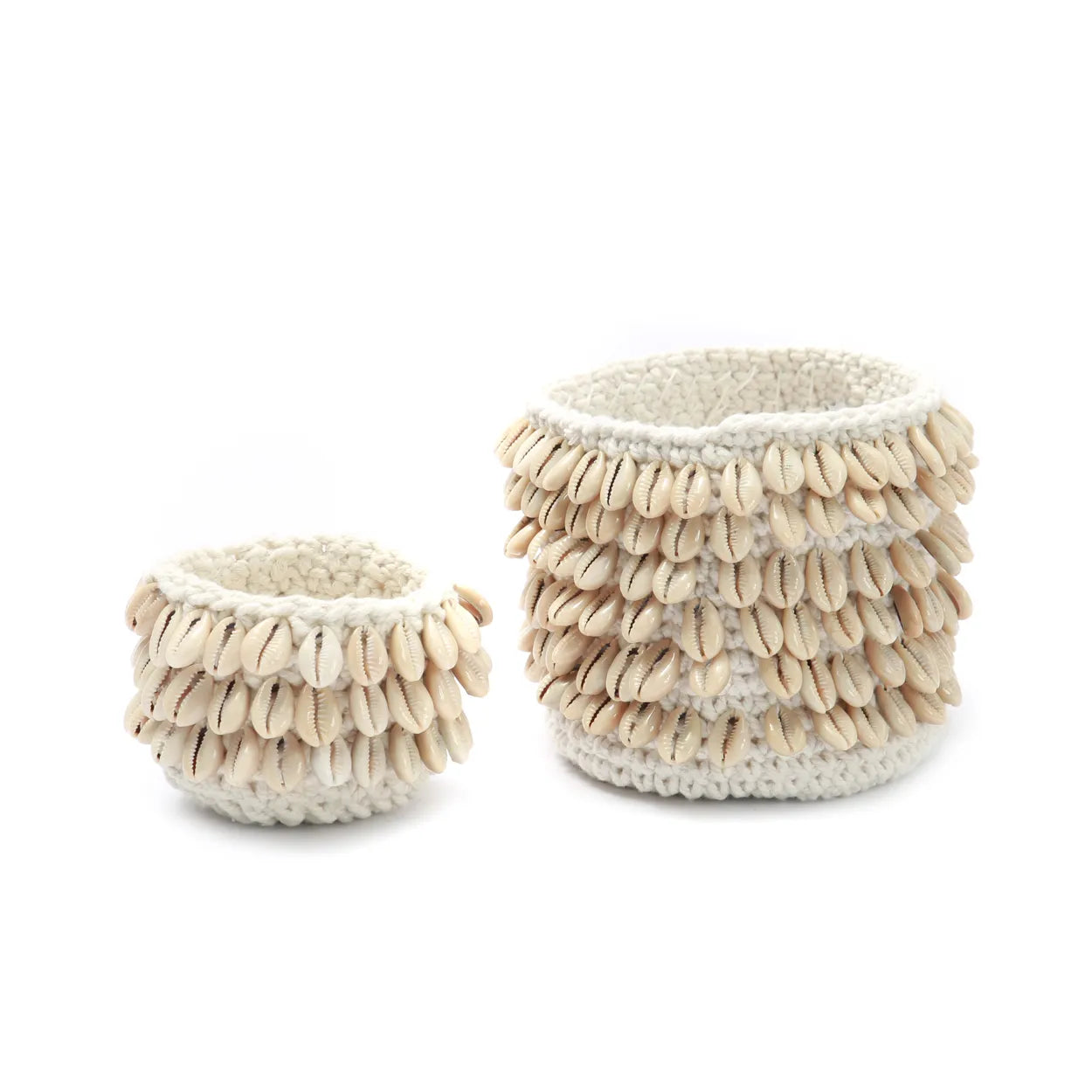 Maceta Macramé The Cowrie - Natural M