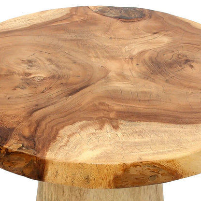 Mesa auxiliar The Timber Cónica - Natural - 50