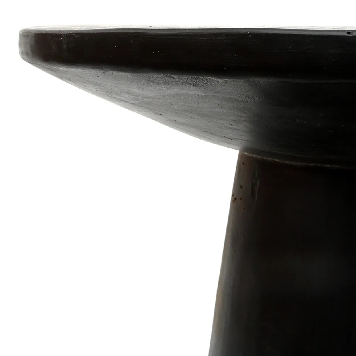 The Timber Conic Side Table - Black - 50