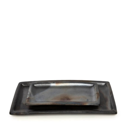 Plato de Sushi Quemado - Negro - L