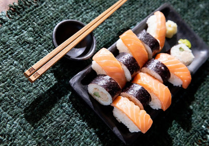 Plato de Sushi Quemado - Negro - L