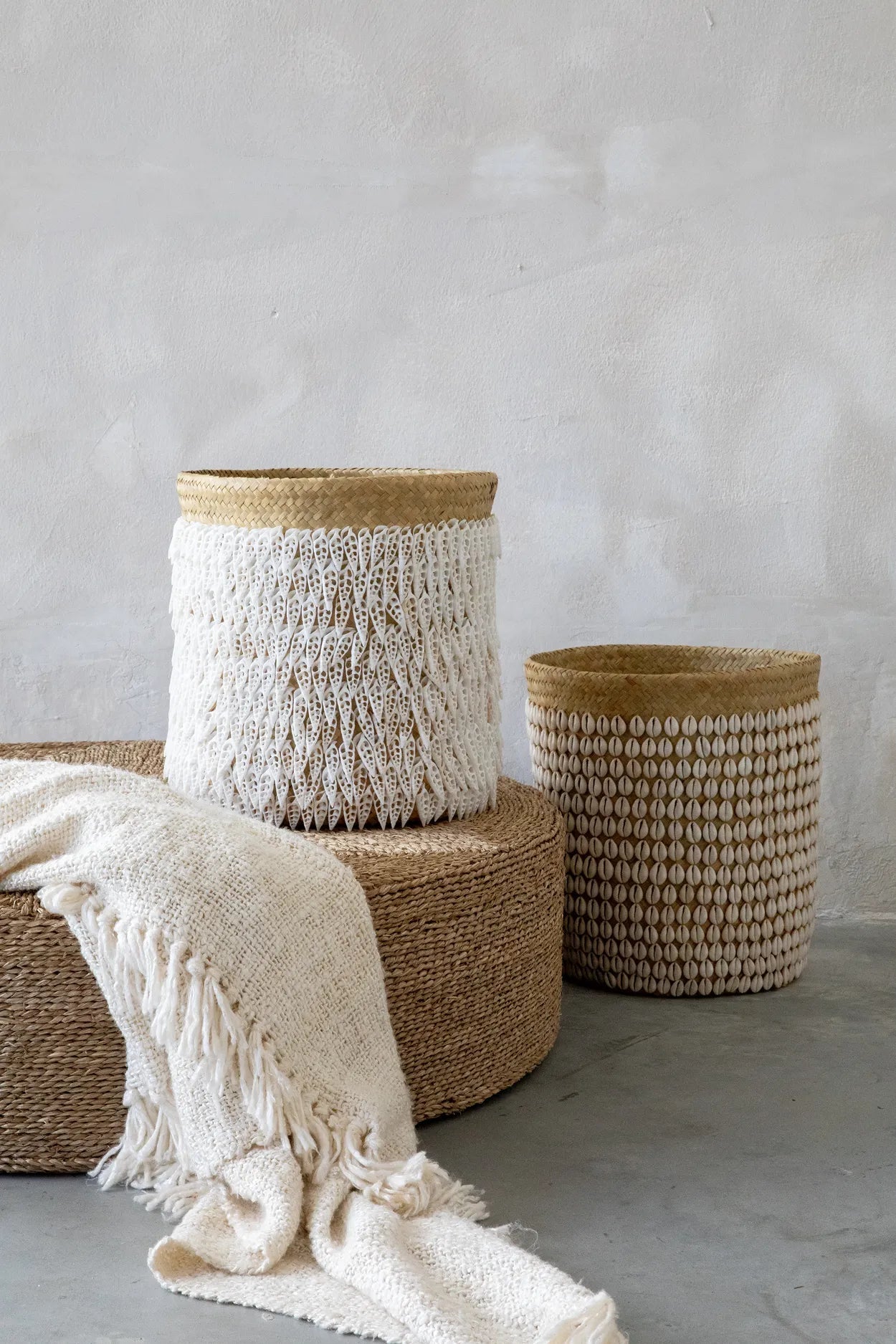 The Pandan Basket #1 - Natural White