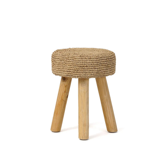 The Raffia Stool - Natural