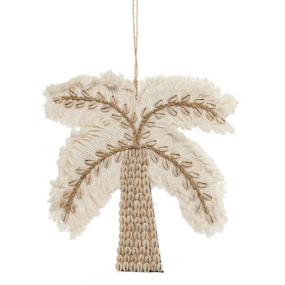 The Cotton Shell Palm Tree - White Natural