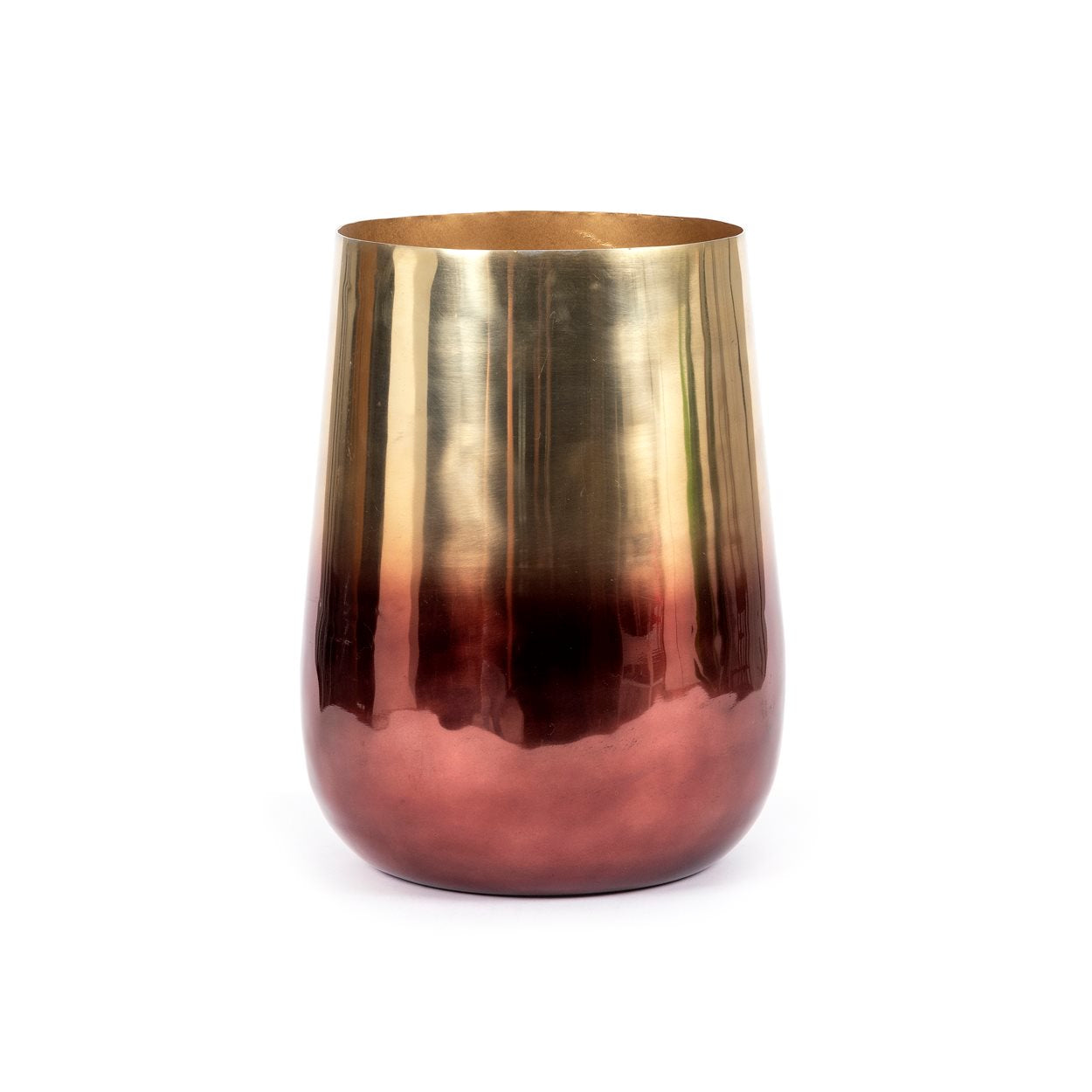 The Two Tone Brass Planter - Brass - L