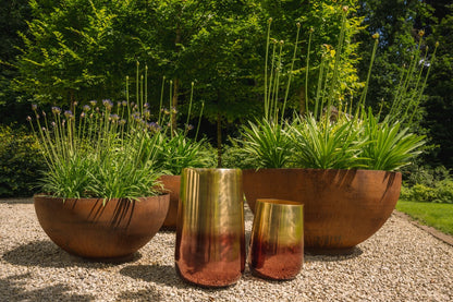 The Two Tone Brass Planter - Brass - L