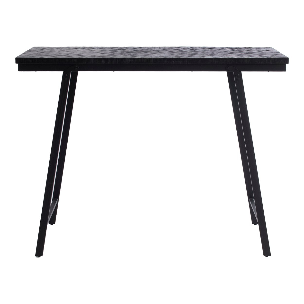 Mesa alta The Herringbone - Negro - 140cm
