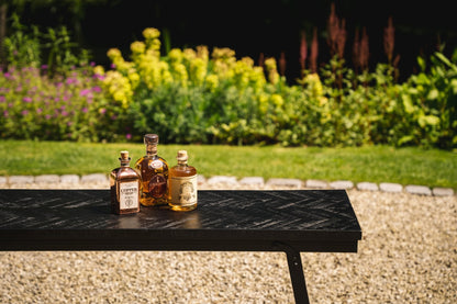 Mesa alta The Herringbone - Negro - 140cm