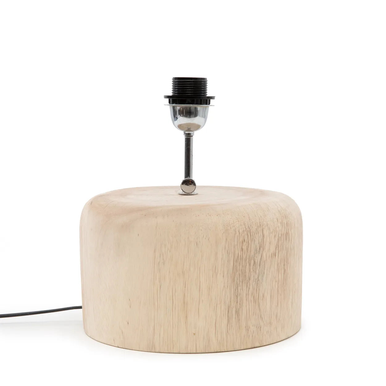 Base de lámpara de mesa de madera de teca - Natural