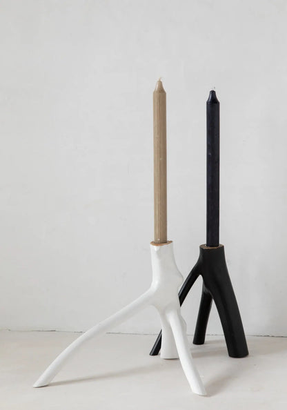 The Triple Twig Candle Holder - Black