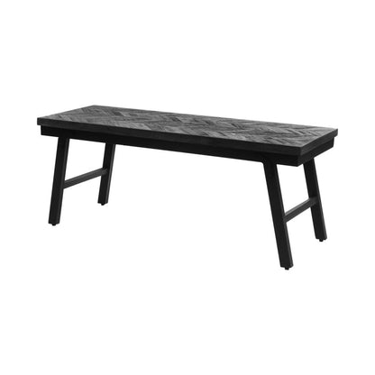 The Herringbone Bench - Black - 110