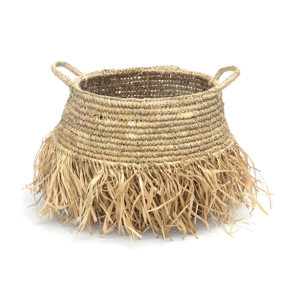 The Raffia Deluxe Baskets - Natural - Set of 2