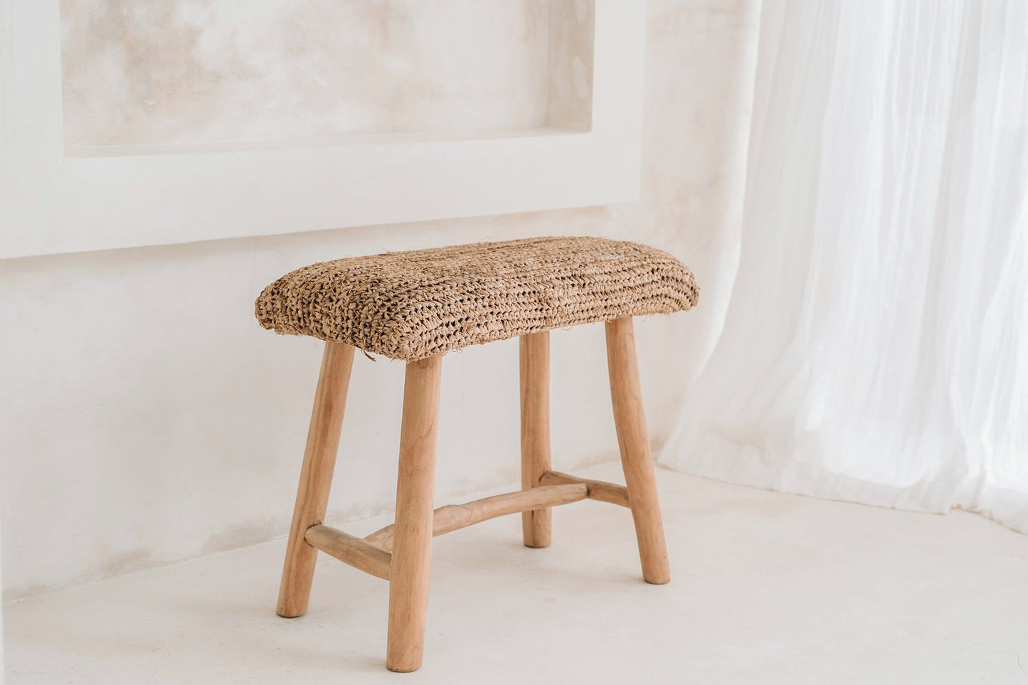 The Raffia Bench - 60