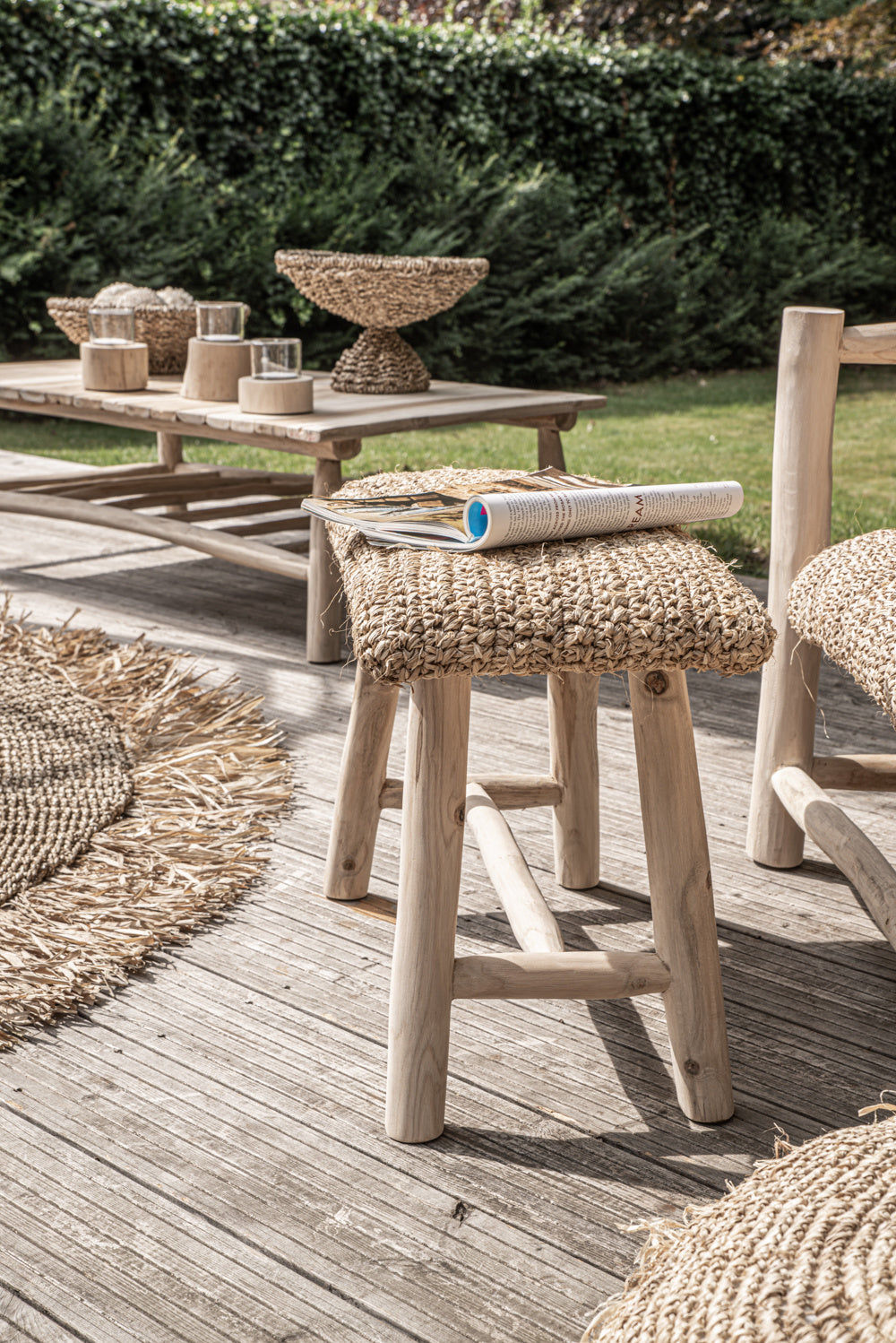 The Raffia Bench - 60