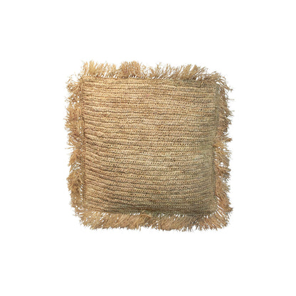 The Raffia Cushion Cover Square - Natural - 40x40