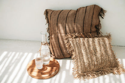 The Raffia Cushion Cover Square - Natural - 40x40